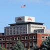 The exterior of the Eli Lilly and Company headquarters in Indianapolis, Indiana, on June 13, 2024.