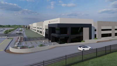 A rendering of Woodward's planned manufacturing site in South Carolina.