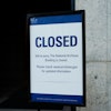 A closed sign stands in front of the National Archives on the first day of a government shutdown, Wednesday, Oct. 1, 2025, in Washington.