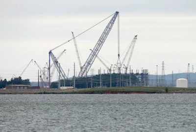 V.C. Summer Nuclear Station's unit two is shown under construction near Jenkinsville, S.C., during a media tour of the facility Wednesday, Sept. 21, 2016.