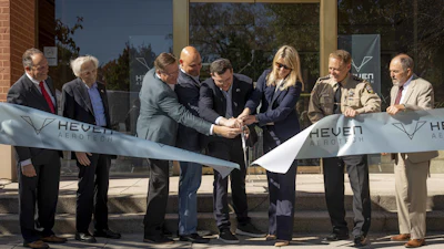 Heven AeroTech's ribbon cutting ceremony.