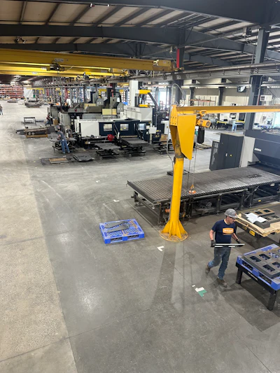 A look inside the new Miller Fabrication Solutions plant in Pine Creek.