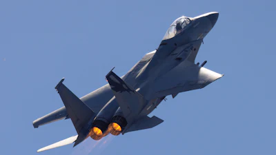 F-15 Eagle fighter jet.