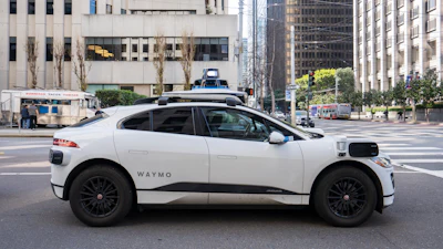 A Waymo all-electric robotaxi.