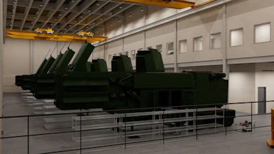 The LTAMDS production facility expansion rendering.