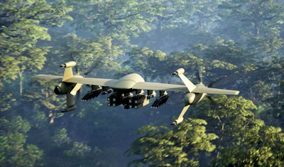 The Nomad VTOL rendering.
