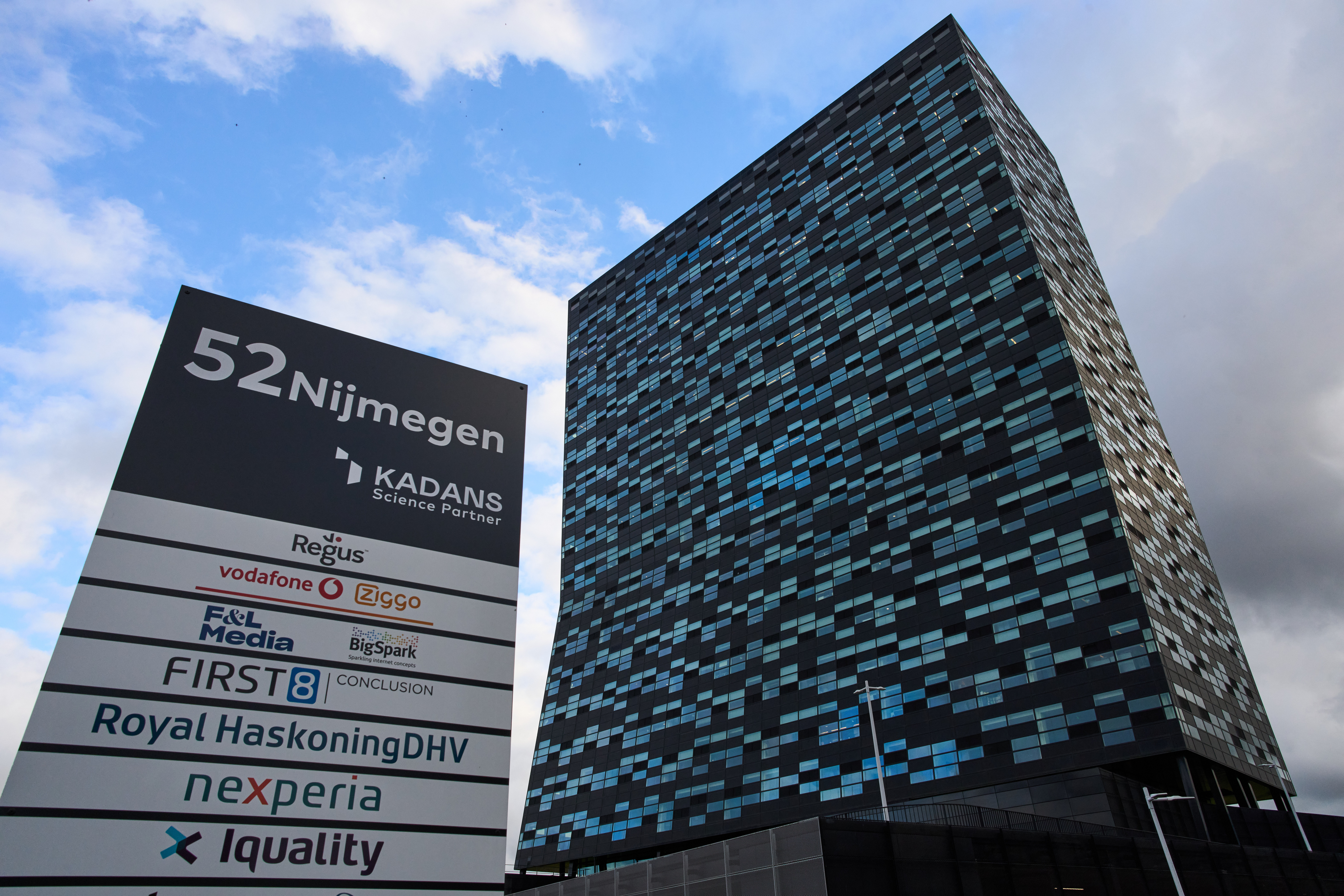 The head office of Chinese-owned chipmaker Nexperia is seen in Nijmegen, Netherlands, Tuesday, Oct. 14, 2025, after the Dutch government took control of the semiconductor company over governance shortcomings.