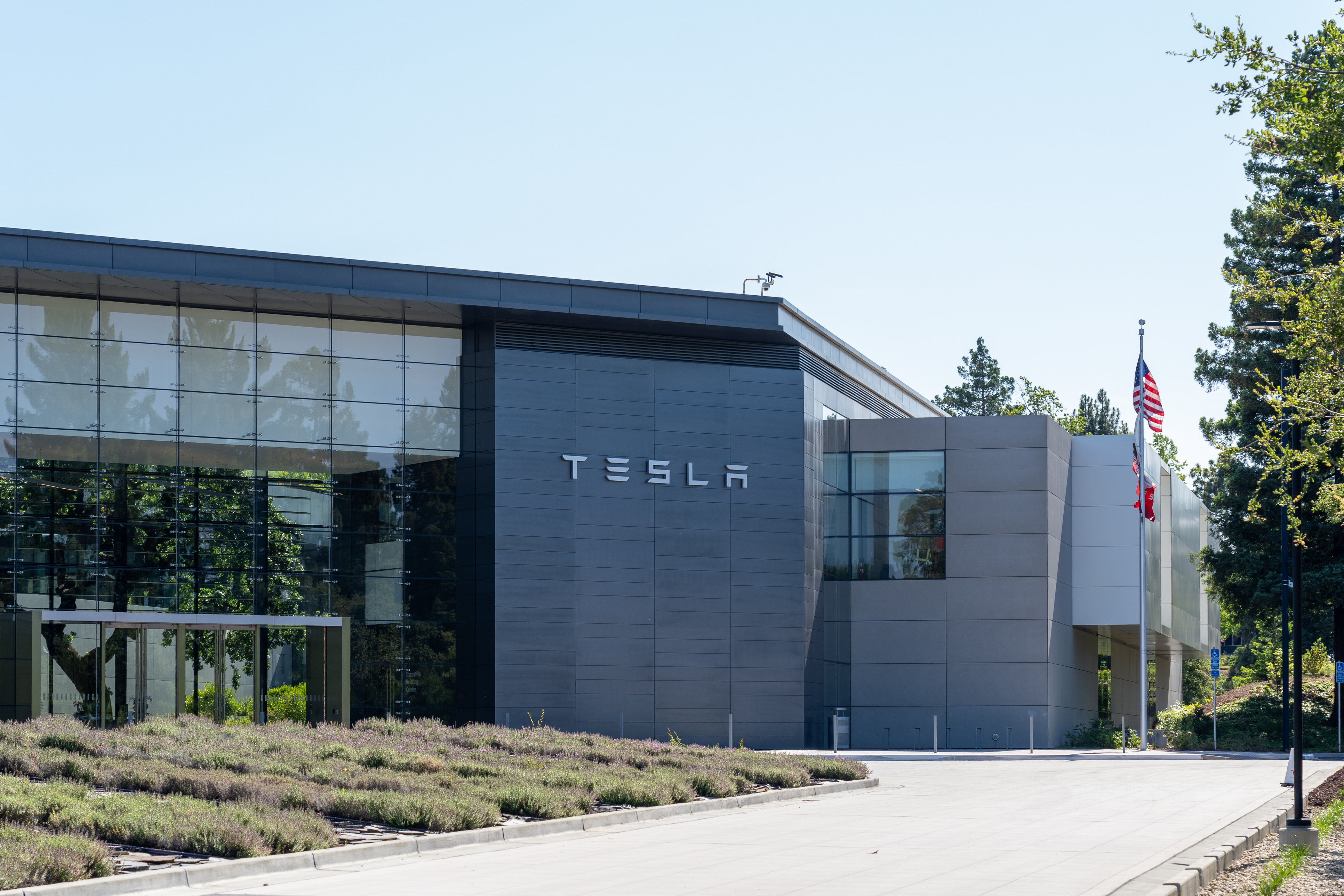Tesla engineering headquarters in Silicon Valley, Palo Alto, California.