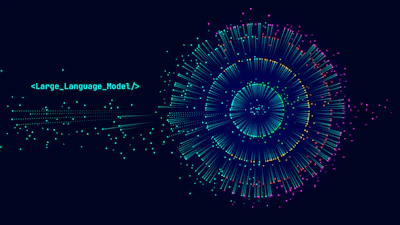 Large language model graphic.
