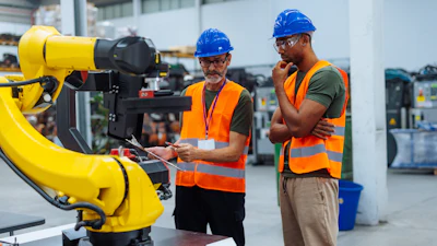 Workplace robotic training.