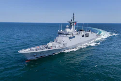 HD Hyundai's second Philippine patrol vessel, the 'Diego Silang'.'