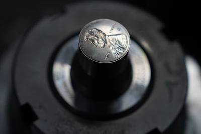 A die for a penny press is seen at the U.S. Mint, in Philadelphia, Nov. 12, 2025.