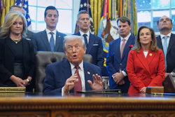 President Donald Trump speaks during an event on fuel economy standards in the Oval Office of the White House, Wednesday, Dec. 3, 2025, in Washington.