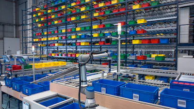 Siemens' Simatic Robot Pick AI, a pre-trained, deep learning-based vision software, uses Universal Robots to perform tasks previously limited to manual intervention. Here is the solution in action for intralogistics technology company Mecalux.