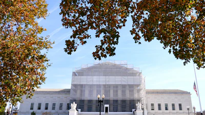 The U.S. Supreme Court is seen on Capitol Hill, Nov. 7, 2025, in Washington.