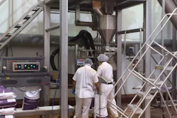 A RotoClone W dust extraction system from AAF International in use at an industrial facility.