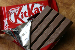 A KitKat chocolate bar in Rugby, England, on July 25, 2018.