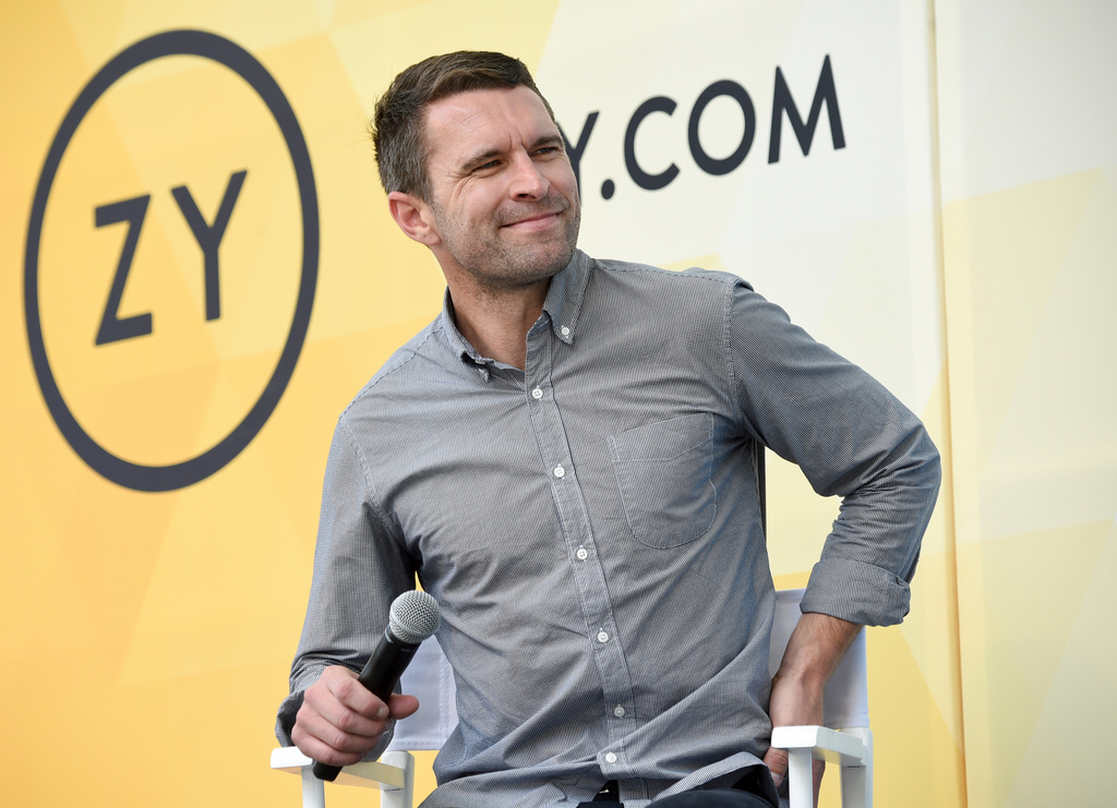 In this July 21, 2018, file photo Allbirds co-founder Tim Brown speaks at OZY Fest in Central Park in New York. Online shoe brand Allbirds plans to more than double its store count next year, hoping to reach shoppers who want to touch and try on their wool shoes.