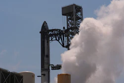 SpaceX's latest version of its mega rocket Starship is prepared for a test flight from Starbase, Texas, Wednesday, May 20, 2026.
