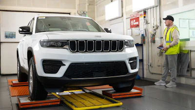 A Jeep Grand Cherokee is tested at the Detroit Assembly Complex – Jefferson.