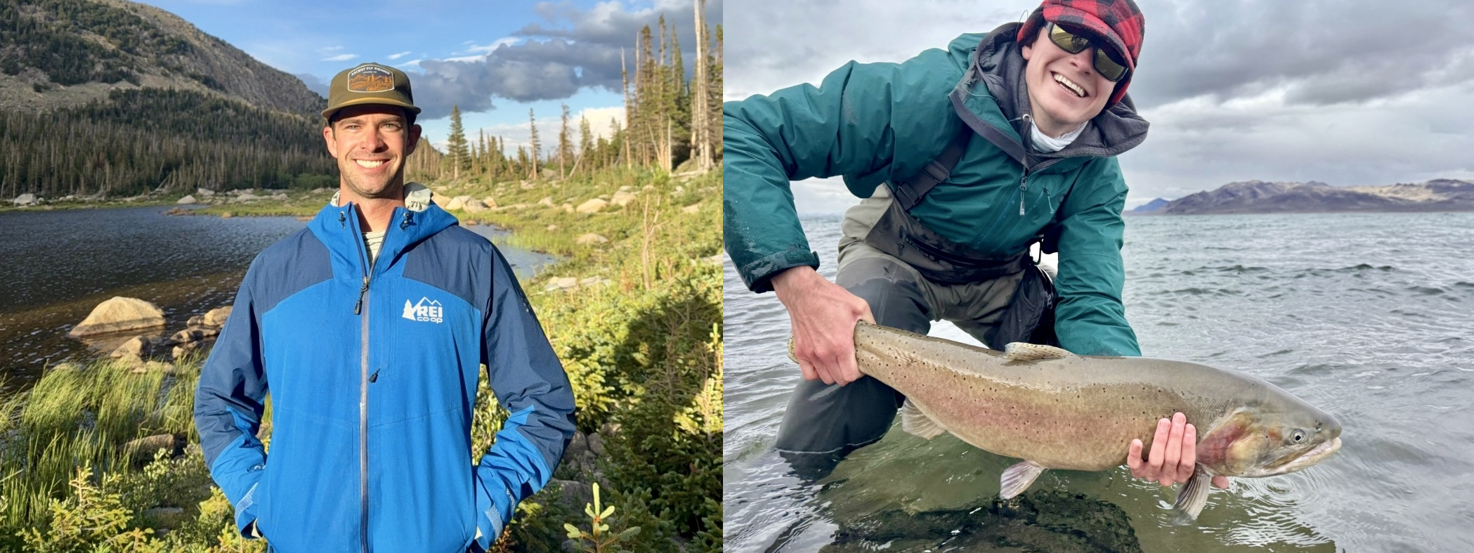 Patrick Bauman, Colter Backcountry founder and CEO (left) and brother Daniel Bauman, chief fishing officer.