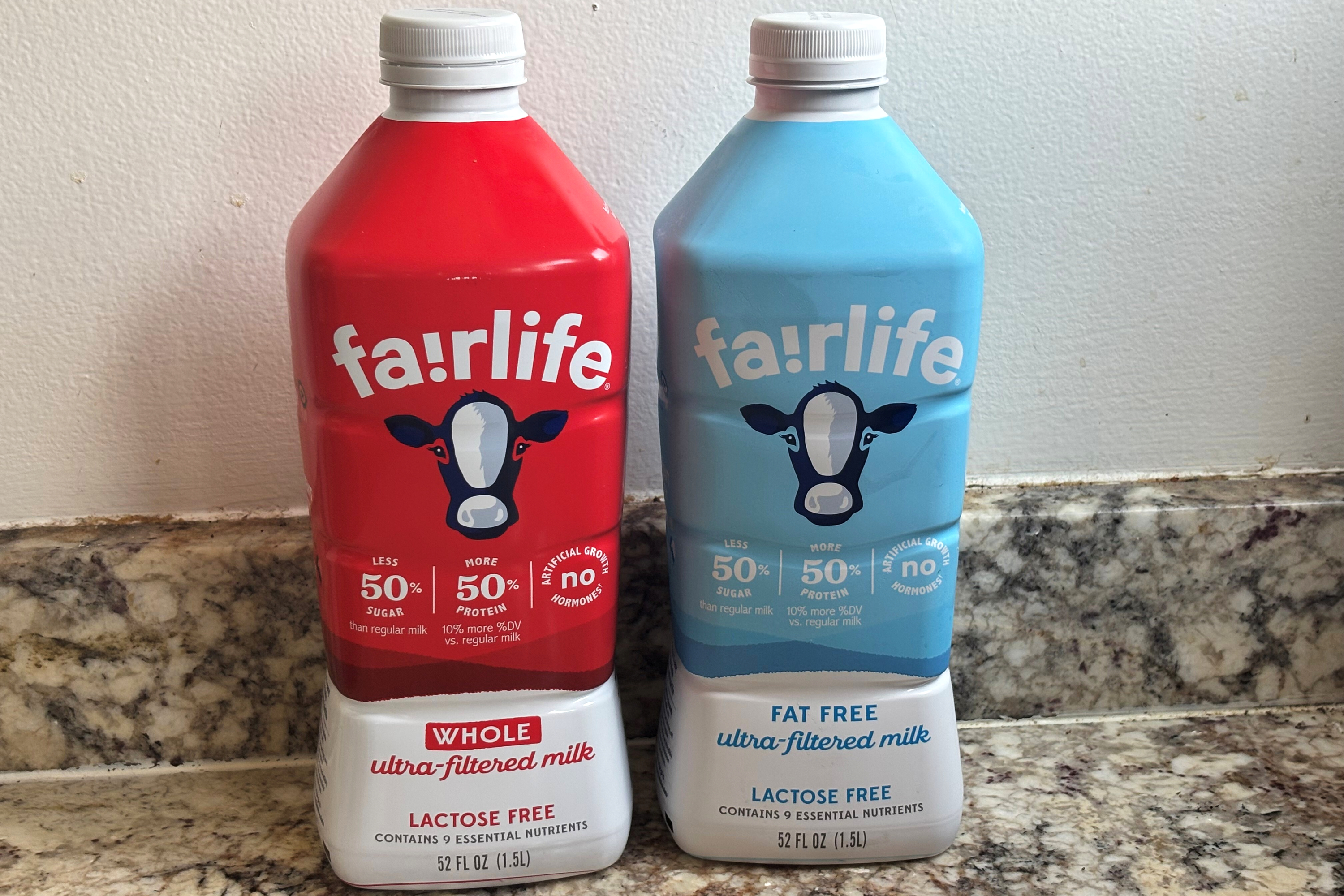 Fairlife milk products are seen in New York on Friday, July 17, 2026.