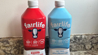 Fairlife milk products are seen in New York on Friday, July 17, 2026.