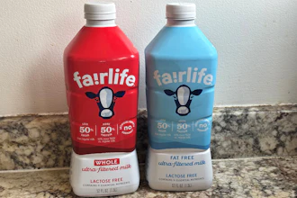 Fairlife milk products are seen in New York on Friday, July 17, 2026.