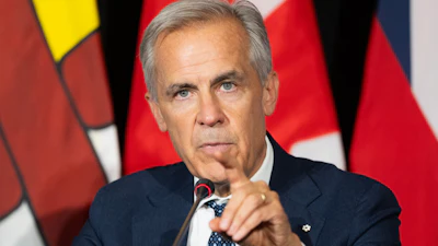 Prime Minister Mark Carney speaks to reporters during the closing news conference at the First Ministers Meetings in Charlottetown, Prince Edward Island, July 23, 2026.