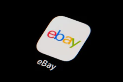 The eBay app icon is seen on a smartphone, Feb. 28, 2023, in Marple Township, Pa.