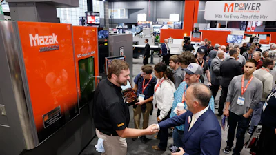 The Mazak booth at IMTS 2024.