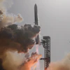 SpaceX's mega rocket Starship lifts off for a test flight from Starbase, Texas, Friday, July 24, 2026.