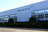 Exterior shot of SpaceX in California in May 2026.
