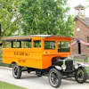 This handout photo provided by The Henry Ford Museum shows a 1927 Blue Bird on display at the Henry Ford Museum in Dearborn, Mich., 2008. This is the oldest surviving school bus in America.