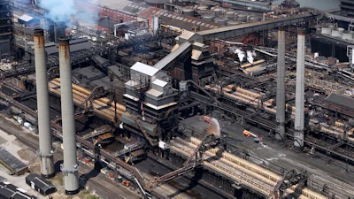A portion of the Clairton Coke Works, a U.S. Steel plant, is seen Aug. 11, 2025 in Clairton, Pa.