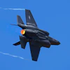 U.S. Air Force fighter aircraft F-35 performs aerobatic maneuvers on the second day of the Aero India 2023 at Yelahanka air base in Bengaluru, India, Feb. 14, 2023.