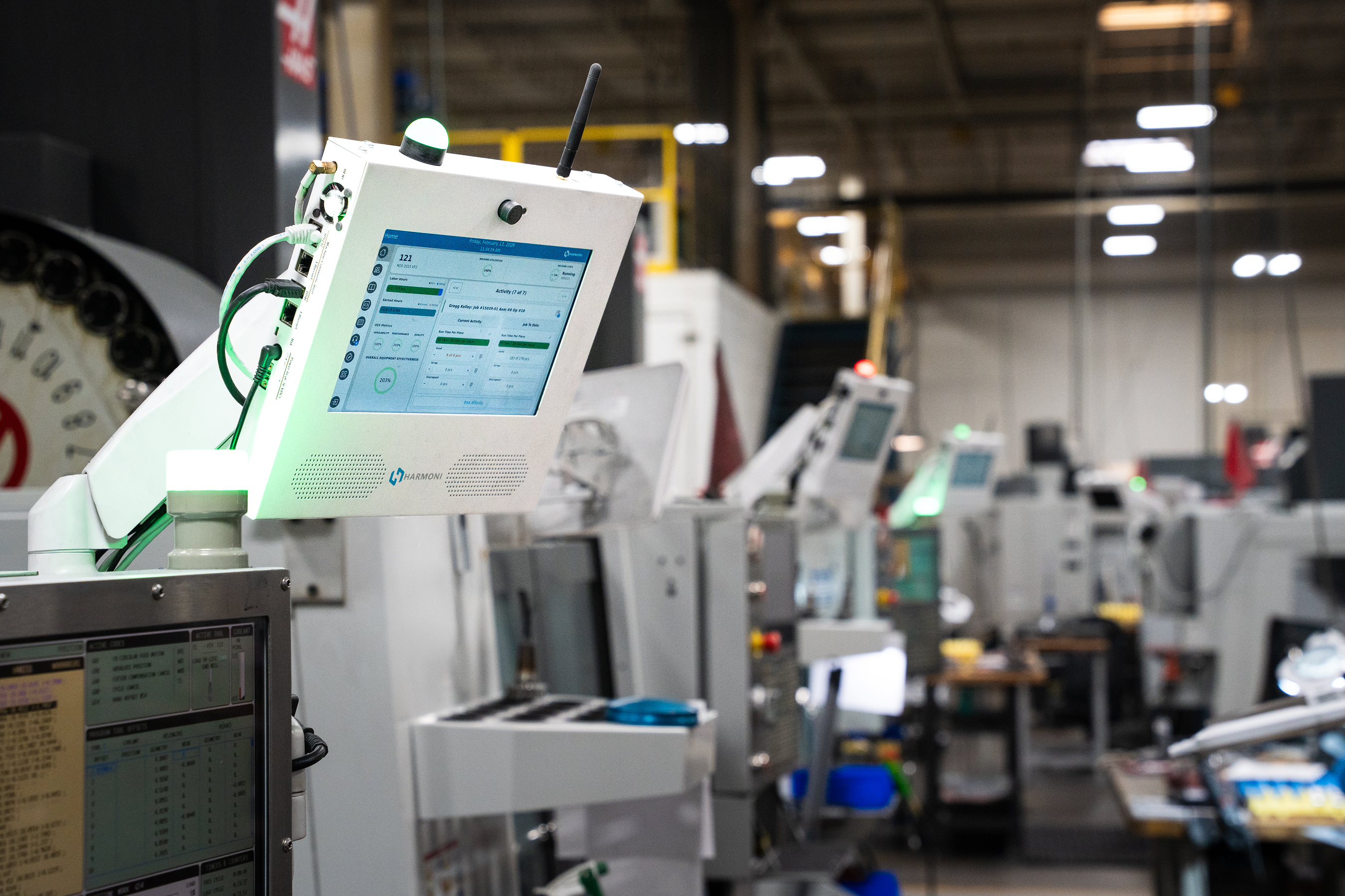 Harmoni’s Factory Orchestration system deployed on a shop floor.