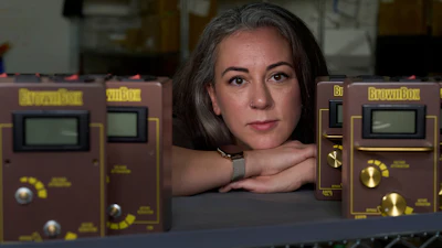 Cassandra Sotos, co-owner and CEO of AmpRx, poses for a portrait at the company's warehouse Saturday, Sept. 12, 2026, in Mt. Juliet, Tenn.