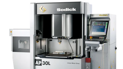 Sodick AP30L industrial 3D printer with linear motor drive and integrated control system