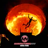 Silhouette of person jumping over hurdle against glowing sun with ManufacturingNow logo