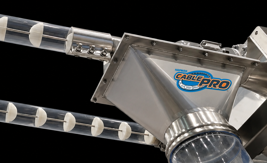 Harmax Cagley Pro metal duct system with cylindrical components and branded housing