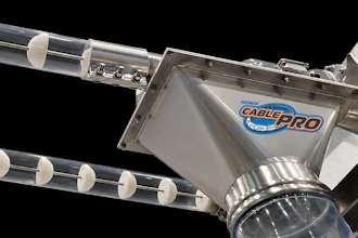 Harmax Cagley Pro metal duct system with cylindrical components and branded housing