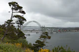 View of the Yaquina Bay Bridge in Newport, Ore.