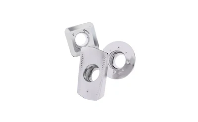 White dual-head motion-activated security light fixture with sensor and adjustable arms