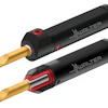 Two Walther soldering irons with black handles, gold tips, and red accents displayed side by side